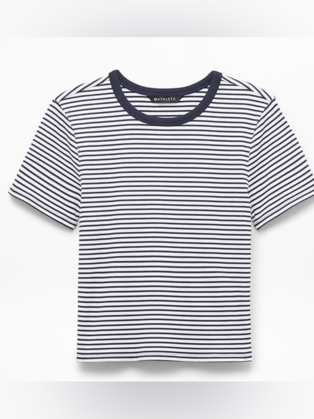 Althleta signature ribbed cropped tee